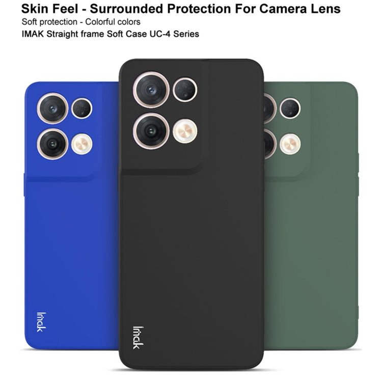 For OPPO Reno8 Pro 5G IMAK UC-4 Series Straight Edge TPU Soft Protective Case(Dark Green) - OPPO Cases by imak | Online Shopping UK | buy2fix