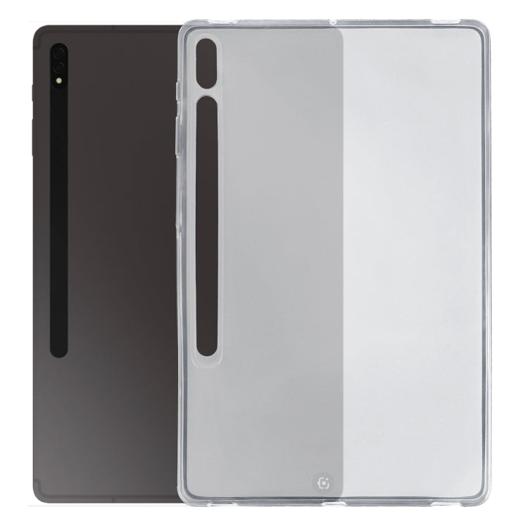 For Samsung Galaxy Tab S9+ / S8+ / S7+ TPU Tablet Case (Frosted Clear) - Galaxy Tab S8+ Cases by buy2fix | Online Shopping UK | buy2fix