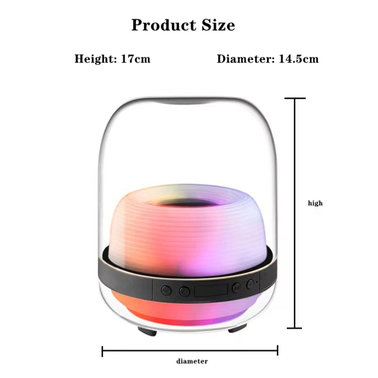 L20 15W Transparent Luminous 6D Stereo Wireless Bluetooth Speaker(Black) - Desktop Speaker by buy2fix | Online Shopping UK | buy2fix