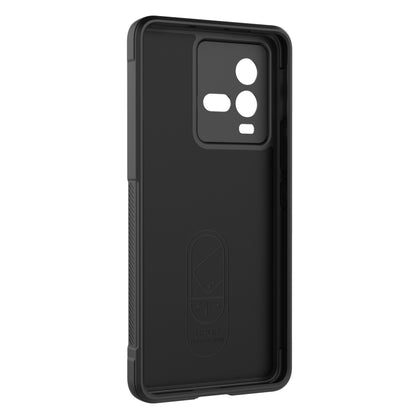 For vivo iQOO 10 5G Magic Shield TPU + Flannel Phone Case(Black) - vivo Cases by buy2fix | Online Shopping UK | buy2fix