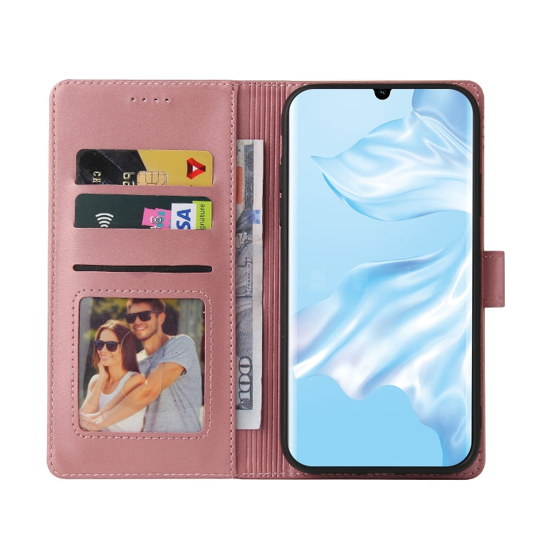 For Huawei P30 Pro GQUTROBE Skin Feel Magnetic Leather Phone Case(Rose Gold) - Huawei Cases by GQUTROBE | Online Shopping UK | buy2fix