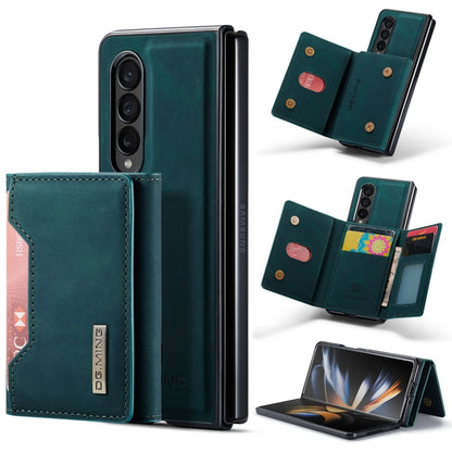 For Samsung Galaxy Z Fold4 DG.MING M2 Series 3-Fold Multi Card Bag Phone Case(Green) - Galaxy Z Fold4 5G Cases by DG.MING | Online Shopping UK | buy2fix