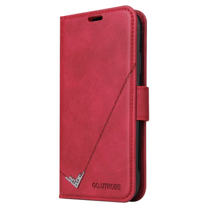 For Huawei P40 GQUTROBE Right Angle Leather Phone Case(Red) - Huawei Cases by GQUTROBE | Online Shopping UK | buy2fix