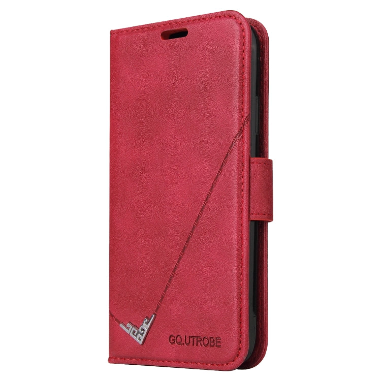 For Huawei P40 Pro GQUTROBE Right Angle Leather Phone Case(Red) - Huawei Cases by GQUTROBE | Online Shopping UK | buy2fix