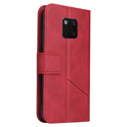 For Huawei Mate 20 Pro GQUTROBE Right Angle Leather Phone Case(Red) - Huawei Cases by GQUTROBE | Online Shopping UK | buy2fix