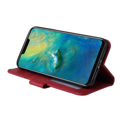 For Huawei Mate 20 Pro GQUTROBE Right Angle Leather Phone Case(Red) - Huawei Cases by GQUTROBE | Online Shopping UK | buy2fix