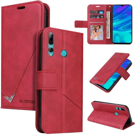 For Huawei Y6p GQUTROBE Right Angle Leather Phone Case(Red) - Huawei Cases by GQUTROBE | Online Shopping UK | buy2fix