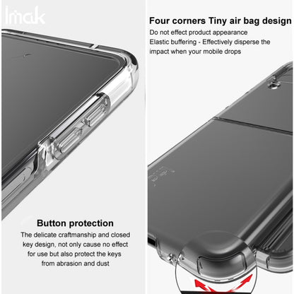 For Samsung Galaxy Z Flip4 5G imak UX-6 series All-inclusive Shockproof Airbag TPU Invisible Phone Case(Transparent) - Galaxy Z Flip4 5G Cases by imak | Online Shopping UK | buy2fix