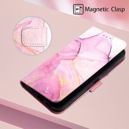 For Motorola Moto G32 PT003 Marble Pattern Flip Leather Phone Case(Pink Purple) - Motorola Cases by buy2fix | Online Shopping UK | buy2fix