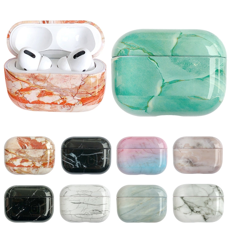 For AirPods Pro 2 Marble Pattern Wireless Earphone Protective Case(Pink Blue) - For AirPods Pro 2 by buy2fix | Online Shopping UK | buy2fix