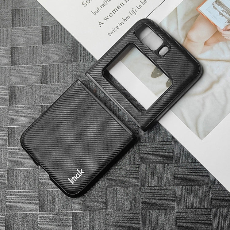 For Motorola Moto Razr 2022 IMAK Ruiyi Series Carbon Fiber PU + PC Phone Case - Motorola Cases by imak | Online Shopping UK | buy2fix
