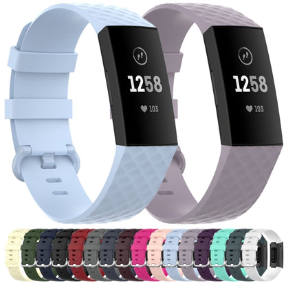 18mm Silver Color Buckle TPU Wrist Strap Watch Band for Fitbit Charge 4 / Charge 3 / Charge 3 SE, Size: L(Rock Teal) - Watch Bands by buy2fix | Online Shopping UK | buy2fix