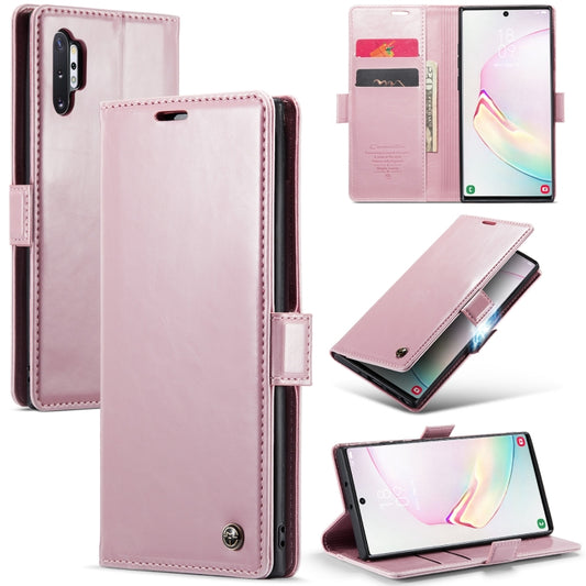 For Samsung Galaxy Note10+ CaseMe 003 Crazy Horse Texture Leather Phone Case(Rose Gold) - Galaxy Phone Cases by CaseMe | Online Shopping UK | buy2fix