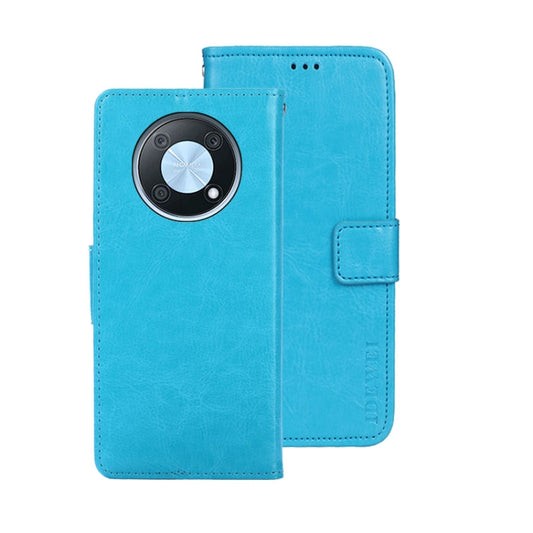 For Huawei nova Y90 idewei Crazy Horse Texture Leather Phone Case(Sky Blue) - Huawei Cases by idewei | Online Shopping UK | buy2fix