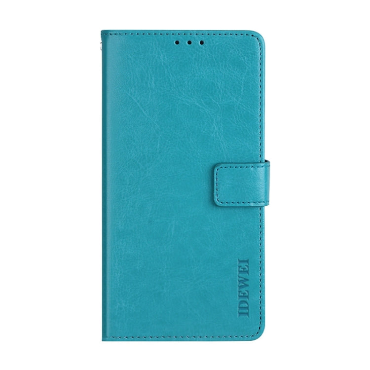 For Infinix Smart 6 Plus idewei Crazy Horse Texture Leather Phone Case(Sky Blue) - Infinix Cases by idewei | Online Shopping UK | buy2fix