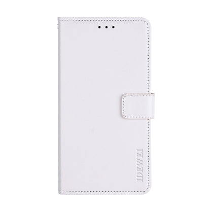 For Huawei nova Y61 4G idewei Crazy Horse Texture Leather Phone Case(White) - Huawei Cases by idewei | Online Shopping UK | buy2fix