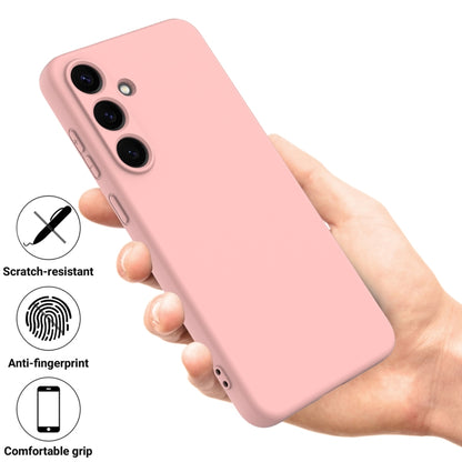 For Samsung Galaxy S25 5G Color Liquid Silicone Phone Case(Pink) - Galaxy S25 5G Cases by buy2fix | Online Shopping UK | buy2fix