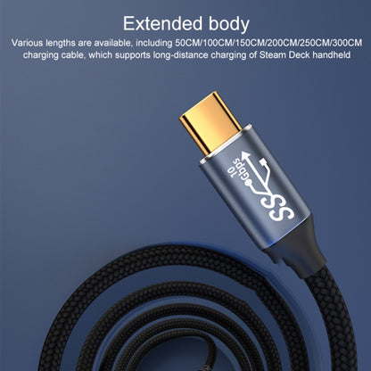 For Steam Deck Gen2 100W USB-C/Type-C Male to USB-C/Type-C Male Stereo Curved Data Cable, Length:1.5m - Pocket Console by buy2fix | Online Shopping UK | buy2fix