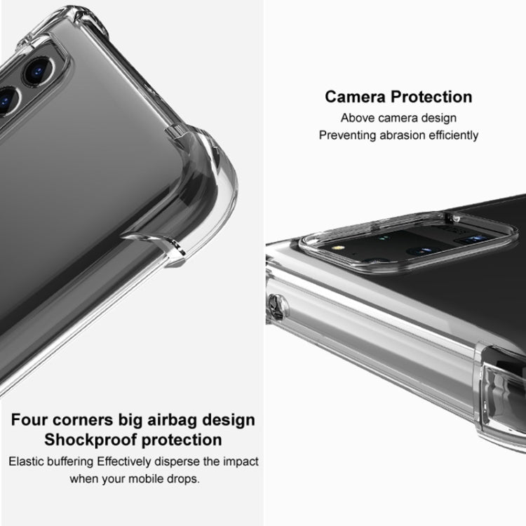 For Motorola Moto X40 5G imak Shockproof Airbag TPU Phone Case(Transparent Black) - Motorola Cases by imak | Online Shopping UK | buy2fix