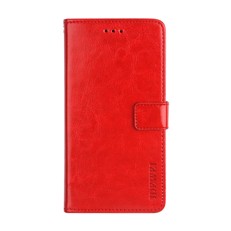 For Ulefone S10 Pro idewei  Crazy Horse Texture Horizontal Flip Leather Case with Holder & Card Slots & Wallet(Red) - Ulefone Cases by idewei | Online Shopping UK | buy2fix