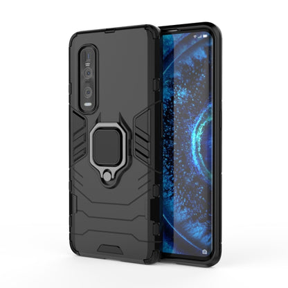 For OPPO Find X2 Pro PC + TPU Shockproof Protective Case with Magnetic Ring Holder(Black) - OPPO Cases by buy2fix | Online Shopping UK | buy2fix