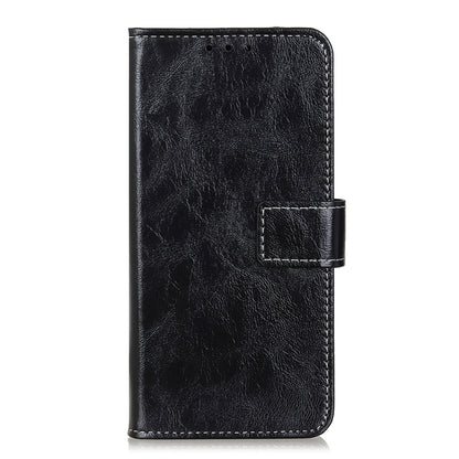 For OnePlus 11 5G Retro Crazy Horse Texture Leather Phone Case(Black) - OnePlus Cases by buy2fix | Online Shopping UK | buy2fix