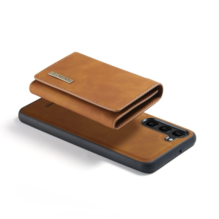 For Samsung Galaxy S23 5G DG.MING M1 Series 3-Fold Multi Card Wallet  Phone Case(Brown) - Galaxy S23 5G Cases by DG.MING | Online Shopping UK | buy2fix