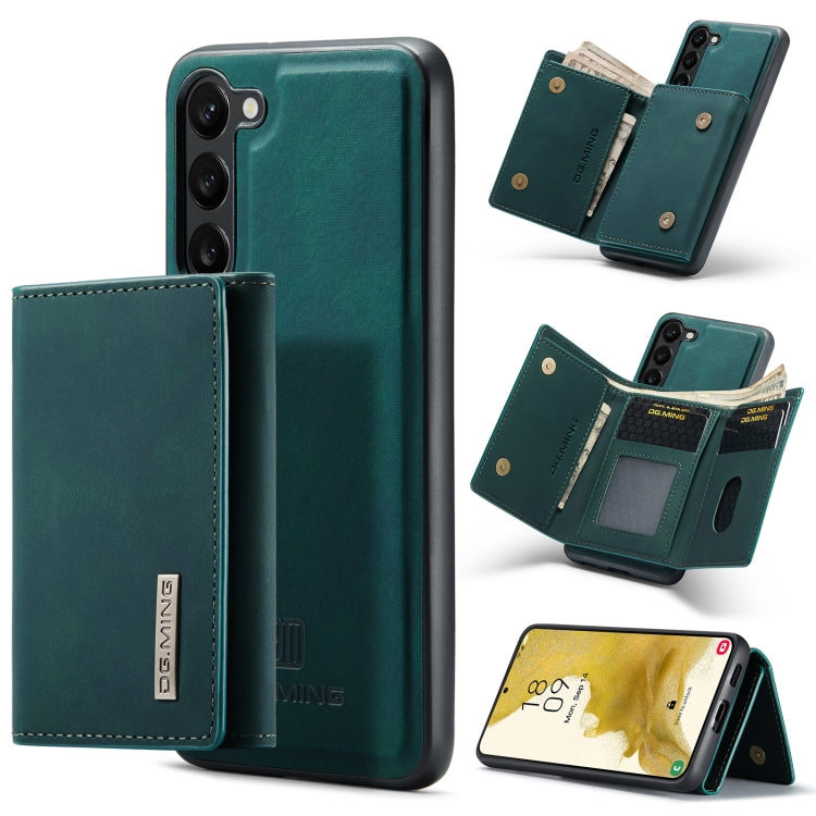 For Samsung Galaxy S23 5G DG.MING M1 Series 3-Fold Multi Card Wallet  Phone Case(Green) - Galaxy S23 5G Cases by DG.MING | Online Shopping UK | buy2fix