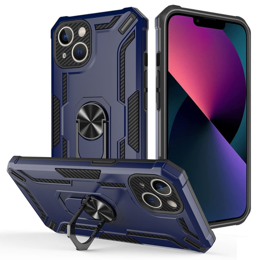 For iPhone 13 Warship Armor 2 in 1 Shockproof Phone Case(Royal Blue) - iPhone 13 Cases by buy2fix | Online Shopping UK | buy2fix