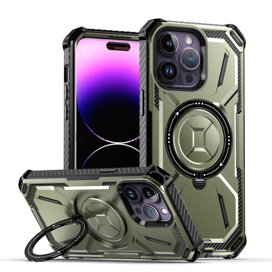 For iPhone 11 Pro Max Armor Series Holder Phone Case(Army Green) - iPhone 11 Pro Max Cases by buy2fix | Online Shopping UK | buy2fix