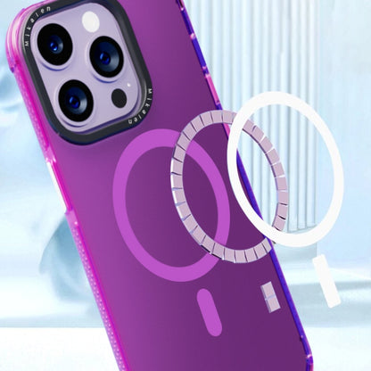 For iPhone 14 Pro Max Acrylic + TPU MagSafe Protective Phone Case(Purple) - iPhone 14 Pro Max Cases by buy2fix | Online Shopping UK | buy2fix