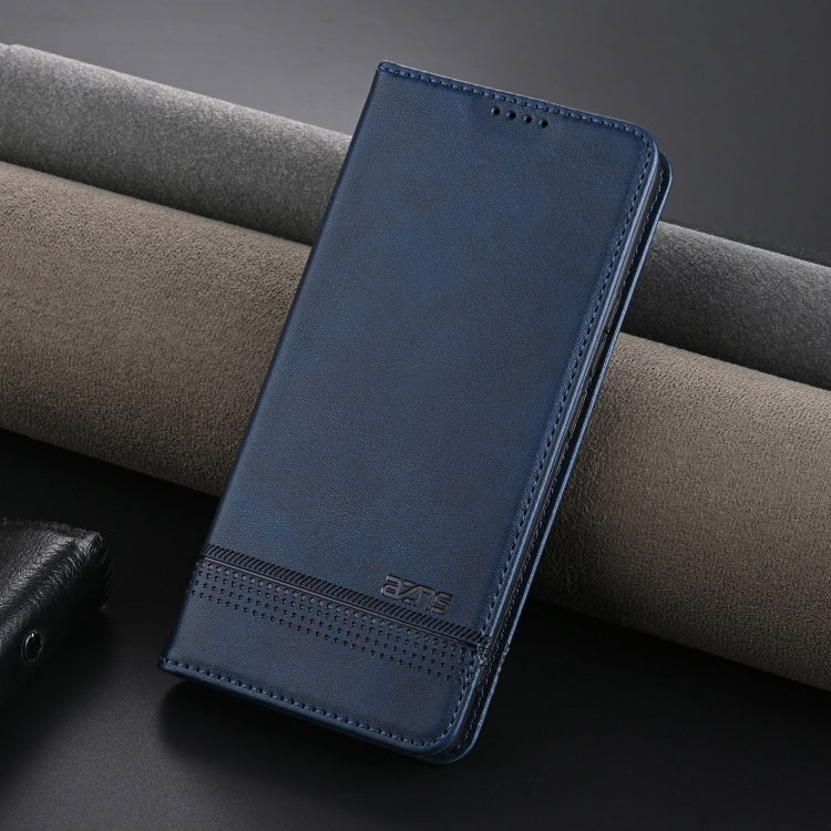 For Honor Magic6 Pro AZNS Magnetic Calf Texture Flip Leather Phone Case(Dark Blue) - Honor Cases by AZNS | Online Shopping UK | buy2fix