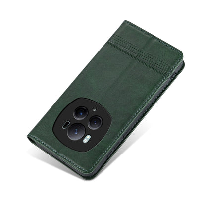 For Honor Magic6 Pro AZNS Magnetic Calf Texture Flip Leather Phone Case(Dark Green) - Honor Cases by AZNS | Online Shopping UK | buy2fix