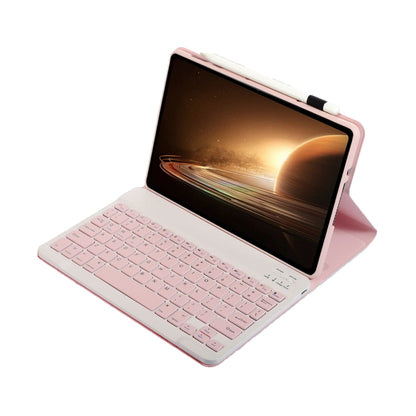 For OPPO Pad 2 11.61 inch 2023 OP13 Lambskin Texture Ultra-thin Detachable Bluetooth Keyboard Leather Case(Pink) - Others Keyboard by buy2fix | Online Shopping UK | buy2fix