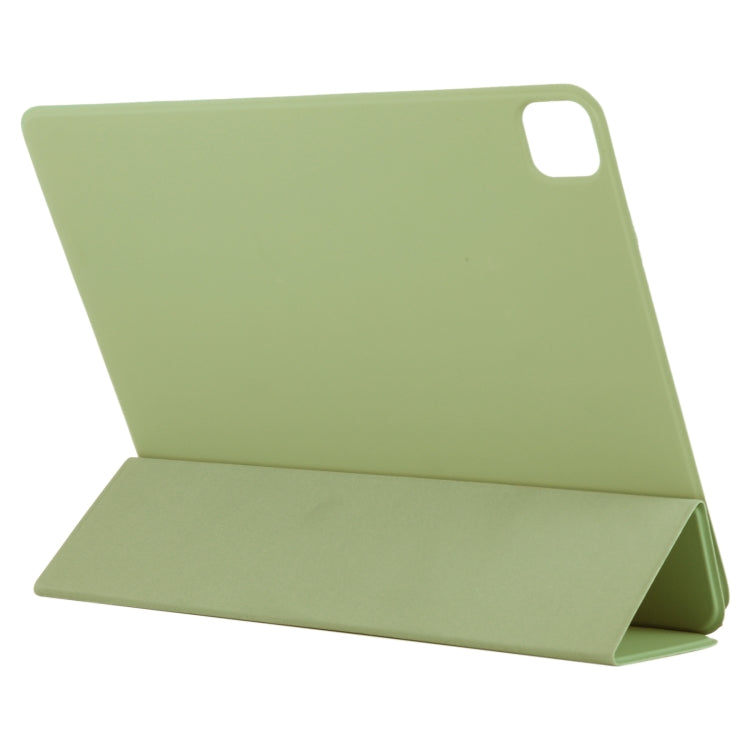 For iPad Air 13 2024 / Pro 12.9 2020 Active Buckle Magnetic PU Leather Tablet Case With Holder & Sleep / Wake-up Function(Light Green) - iPad Pro 12.9 (2020) Cases by buy2fix | Online Shopping UK | buy2fix