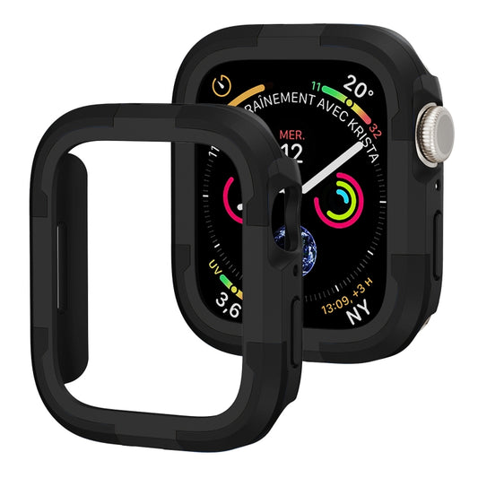 For Apple Watch Series SE 2&6&SE&5&4 44mm Armor Frame Watch Case(Black) - Watch Cases by buy2fix | Online Shopping UK | buy2fix