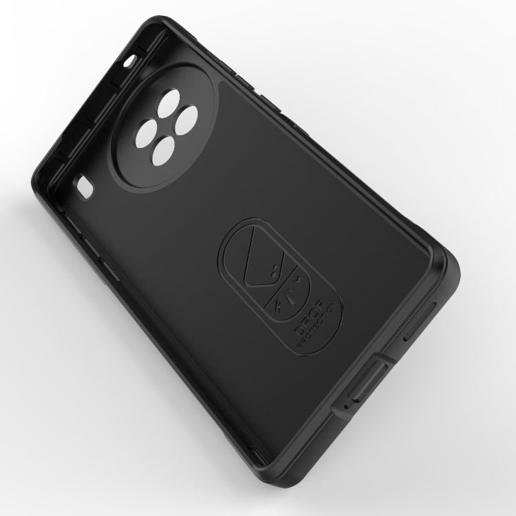 For vivo X90 5G Magic Shield TPU + Flannel Phone Case(Grey) - vivo Cases by buy2fix | Online Shopping UK | buy2fix