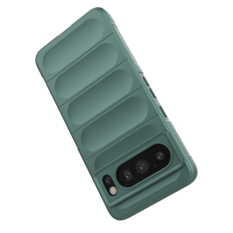 For Google Pixel 8 Pro 5G Magic Shield TPU + Flannel Phone Case(Grey) - Google Cases by buy2fix | Online Shopping UK | buy2fix