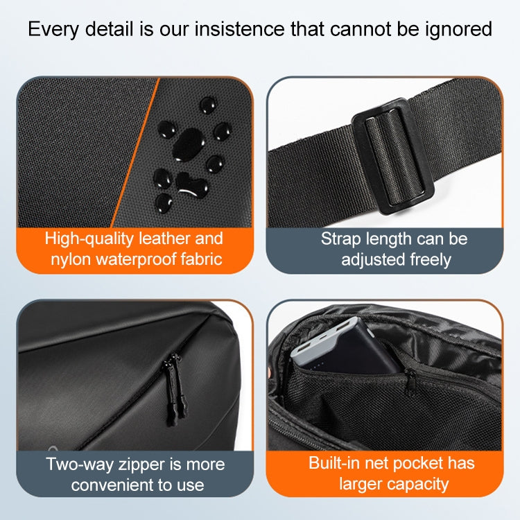 STARTRC Portable Shoulder Waterproof Drone Bag For DJI OM6 / Mini 3 / Mini 3 Pro / Mini 2(Black) - Backpacks & Bags by STARTRC | Online Shopping UK | buy2fix