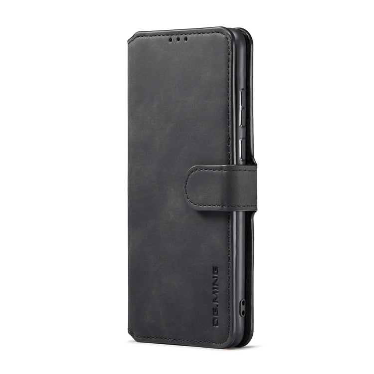 For Samsung Galaxy S23 5G DG.MING Retro Oil Edge Flip Leather Phone Case(Black) - Galaxy S23 5G Cases by DG.MING | Online Shopping UK | buy2fix