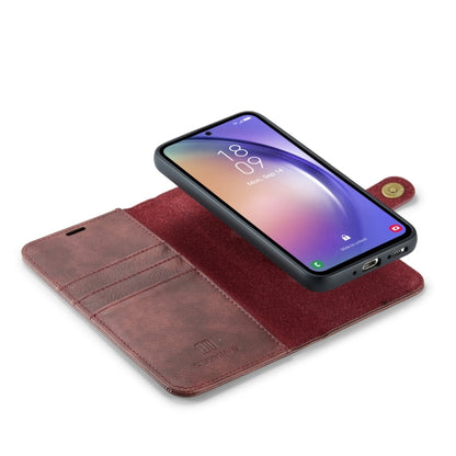 For Samsung Galaxy A54 5G DG.MING Crazy Horse Texture Detachable Magnetic Leather Case(Red) - Galaxy Phone Cases by DG.MING | Online Shopping UK | buy2fix