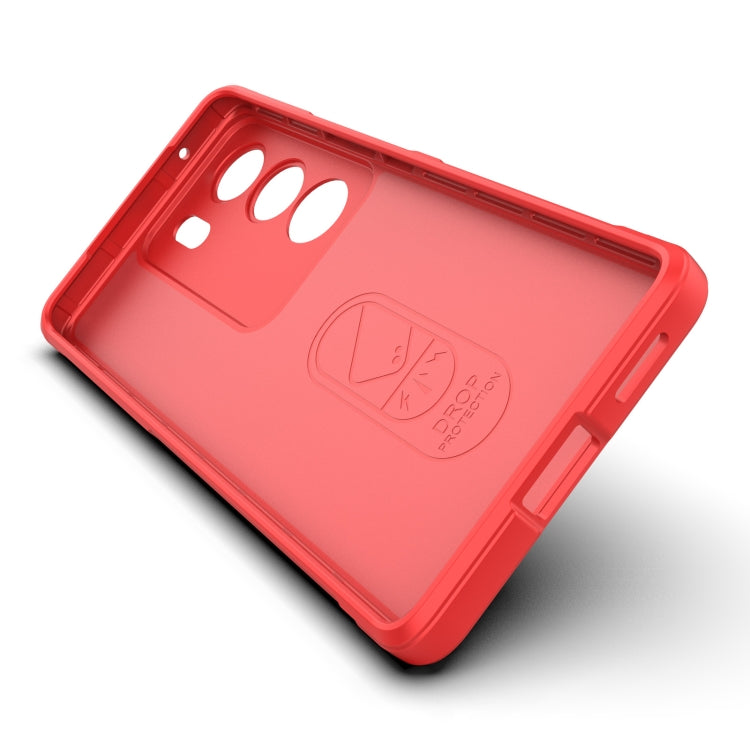 For vivo S17 Magic Shield TPU + Flannel Phone Case(Purple) - vivo Cases by buy2fix | Online Shopping UK | buy2fix