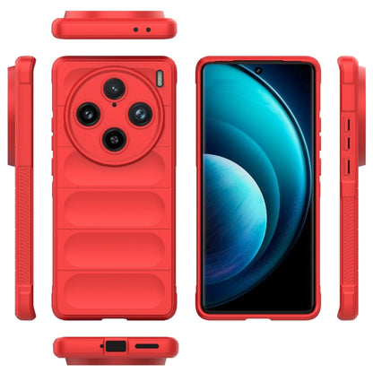 For vivo X100 Pro 5G Magic Shield TPU + Flannel Phone Case(Red) - X100 Pro Cases by buy2fix | Online Shopping UK | buy2fix