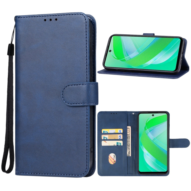 For Infinix Smart 8 Pro Leather Phone Case(Blue) - Infinix Cases by buy2fix | Online Shopping UK | buy2fix