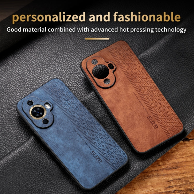 For Huawei nova 11 Pro AZNS 3D Embossed Skin Feel Phone Case(Black) - Huawei Cases by AZNS | Online Shopping UK | buy2fix