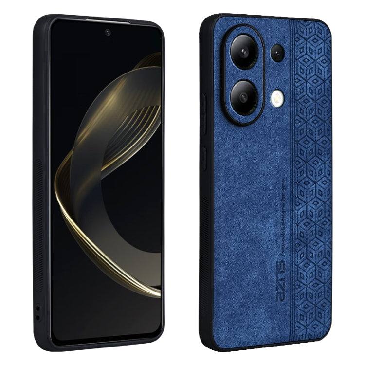 For Xiaomi Redmi Note 13 4G AZNS 3D Embossed Skin Feel Phone Case(Sapphire Blue) - Note 13 Cases by AZNS | Online Shopping UK | buy2fix