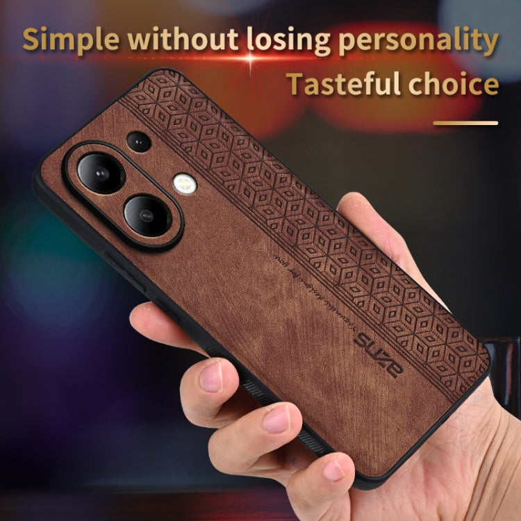 For Xiaomi Redmi Note 13 4G AZNS 3D Embossed Skin Feel Phone Case(Sapphire Blue) - Note 13 Cases by AZNS | Online Shopping UK | buy2fix