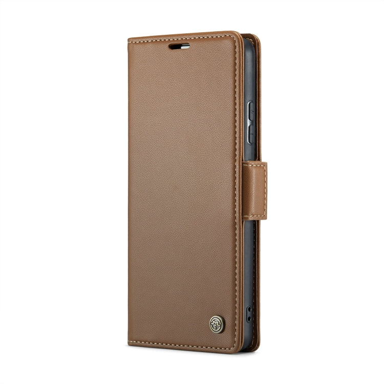 For Xiaomi 12T /12T Pro/Redmi K50 Ultra CaseMe 023 Butterfly Buckle Litchi Texture RFID Anti-theft Leather Phone Case(Brown) - Xiaomi Cases by CaseMe | Online Shopping UK | buy2fix