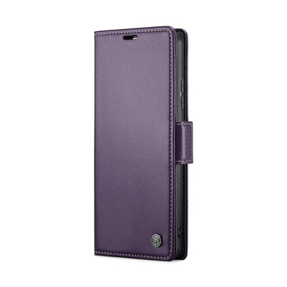 For Xiaomi 14 CaseMe 023 Butterfly Buckle Litchi Texture RFID Anti-theft Leather Phone Case(Pearly Purple) - 14 Cases by CaseMe | Online Shopping UK | buy2fix