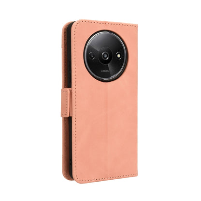 For Xiaomi Poco C61 / Redmi A3 Skin Feel Calf Texture Card Slots Leather Phone Case(Pink) - Xiaomi Cases by buy2fix | Online Shopping UK | buy2fix